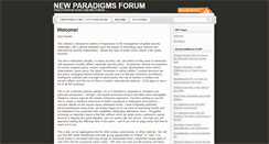 Desktop Screenshot of newparadigmsforum.com