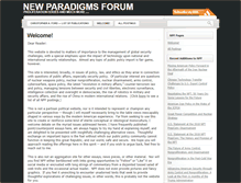 Tablet Screenshot of newparadigmsforum.com